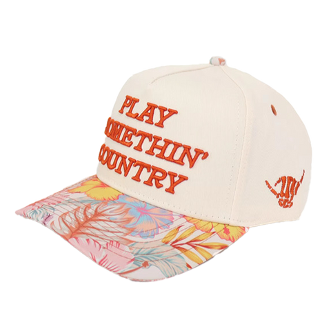 Tropical “Play Somethin’ Country” Hat